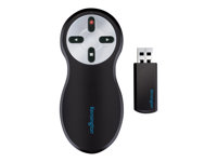 Kensington Si600 Wireless Presenter with Laser Pointer - Fjernbetjening til præsentation - 4 knapper - RF - sort 33374EU
