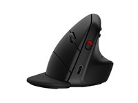 HP 925 - Lodret mus - ergonomisk - 6 knapper - trådløs - Bluetooth 5.3, 2.4 GHz - trådløs modtager (USB) - sort - 100 % papirbaseret indpakning 6H1A5AA#ABB
