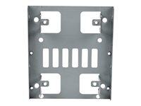StarTech.com 2.5" to 3.5" SATA Hard Drive Mounting Bracket Kit - Dual SATA SSDs/HDDs Mounting Bracket for Mounting Bay (BRACKET25X2) - Ramme - 3,5" til 2,5" - stål - for P/N: 25S22M2NGFFR, S322M225R, SAT2M2NGFF25, SAT32M225, SAT32MSAT257, ST521PMINT BRACKET25X2