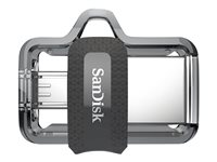 SanDisk Ultra Dual M3.0 - USB flashdrive - 256 GB - USB 3.0 / micro USB SDDD3-256G-G46