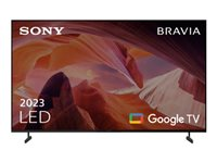 Sony Bravia Professional Displays FWD-55X80L - 55" Diagonal klasse (54.6" til at se) - X80L Series LED-bagbelyst LCD paneldisplay - med TV-tuner - digital skiltning - Smart TV - Google TV - 4K UHD (2160p) 3840 x 2160 - HDR - rammeblink, Direct LED - sort FWD-55X80L