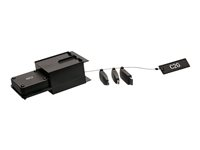 C2G Retractable HDMI Adapter Ring Mounting Box for Crestron Table Boxes - Monteringsboks for videoadaptersæt - sort C2G30040