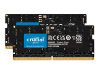 Crucial - DDR5 - sæt - 32 GB: 2 x 16 GB - SO DIMM 262-PIN - 2400 MHz / PC5-38400 - CL40 - 1.1 V - ikke bufferet - ikke-ECC CT2K16G48C40S5