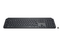 Logitech MX Keys for Business - Tastatur - bagbelyst - trådløs - Bluetooth, 2.4 GHz - QWERTY - Pan Nordic - grafit 920-010249