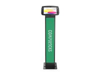 Compulocks iPad 10th-11th (A16) Gen Space Enclosure Brandable Floor Stand Black - Stativ - fritstående/bolt fast - for tablet - kan brandes - låsbar - højglansaluminium - sort - skærmstørrelse: 10.9" - monteringsgrænseflade: 100 x 100 mm - gulvstående - for Apple 10.9-inch iPad (10. generation) 140B209IPDSB