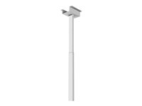 HI-ND Ceiling Mount and Telescope Pipe - Monteringssæt (til loftmontering, teleskopisk pæl) - metal - hvid - for P/N: CC4615-0101-01, CC5012-0101-01, CC5012-5001-01, CC7511-5001-01, CC7512-5001-01 CM3500-0101-01P