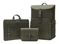 HP Laptop Backpack - Rygsæk til notebook - modulær - 15.6" - grå, grøn 9J496AA