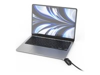 Compulocks Ledge Lock Adapter for MacBook Air 13" M2-M4 with Combination Lock Silver - Sikkerhedskabellåsadapter - med kombinationskabellås - for Apple MacBook Air M2 MBALDG04CL