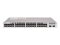 Cisco Catalyst 9200 - Network Essentials - switch - L3 - smart - 40 x 10/100/1000 (PoE+) + 8 x 100/1000/2.5G/5G/10GBase-T - monterbar på stativ - PoE+ (740 W) C9200-48PXG-E