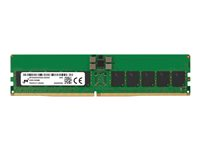 Micron - DDR5 - modul - 32 GB - DIMM 288-PIN - 6400 MHz / PC5-51200 - CL52 - 1.1 V - registreret - ECC - grøn MTC20F1045S1RC64BR