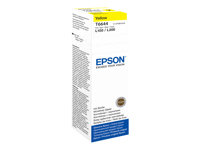 Epson T6644 - 70 ml - gul - original - blækrefill - for Epson L386; EcoTank ET-2600, 2650, L121, L1455; EcoTank ITS L3050, L3060, L3070 C13T66444A