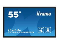 iiyama ProLite TF5539AS-B1AG - 55" Diagonal klasse LED-bagbelyst LCD paneldisplay - digital skiltning - med indbygget medieafspiller og berøringsskærm (multi-berøring) - Android - 4K UHD (2160p) 3840 x 2160 - sort TF5539AS-B1AG