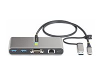 StarTech.com 2-Port USB-C/USB-A Hub with GbE and RS232 Serial, 2x USB-A - Hub - 2 x USB 3.2 Gen 1 - desktop 5G2A1SGBB-USB-C-HUB
