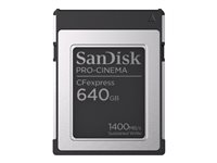 SanDisk PRO-CINEMA - flashhukommelseskort - 640 GB - CFexpress Type B SDCFEC-640G-GN4NN