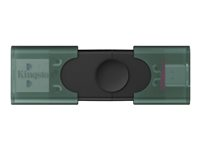 Kingston DataTraveler Duo - USB flashdrive - 128 GB - USB 3.2 Gen 1 / USB-C DTDEG2/128GB