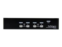 StarTech.com 4 Port Professional VGA USB KVM Switch with Hub - 1U Rack-mountable KVM Switch (SV431USB) - KVM switch - 4 x KVM port(s) - 1 lokalbruger - desktop - for P/N: SV431RACK, SVUSB2N1_10, SVUSB2N1_15, SVUSB2N1_6 SV431USB