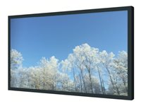 HI-ND - Komponenter til montering (front cover) - for fladt panel - pulverbelagt metal - sort - skærmstørrelse: 55" - kiosk FC5500-0101-02