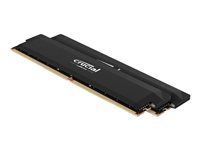 Crucial Pro - Overclocking Edition - DDR5 - sæt - 32 GB: 2 x 16 GB - DIMM 288-PIN - 6400 MT/s / PC5-51200 - CL38 - 1.35 V - ikke bufferet - ikke-ECC - sort CP2K16G64C38U5B