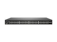 SonicWall Switch SWS14-48FPOE - Switch - Administreret - 48 x 10/100/1000 (PoE+) + 4 x 10 Gigabit SFP+ - monterbar på stativ - PoE+ (740 W) 02-SSC-2466