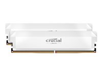 Crucial Pro - Overclocking Edition - DDR5 - sæt - 32 GB: 2 x 16 GB - DIMM 288-PIN - 6000 MT/s / PC5-48000 - CL36 - 1.35 V - ikke bufferet - on-die ECC - hvid CP2K16G60C36U5W