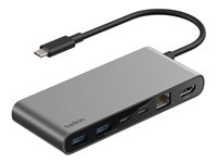Belkin CONNECT - Dockingstation - for laptop, tablet, smartphone, desktop - USB-C - HDMI - 2.5GbE INC024HQSGY