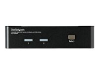 StarTech.com 2 Port USB HDMI KVM Switch with Audio and USB 2.0 Hub - 1080p (1920 x 1200), Hotkey Support - Dual Port Keyboard Video Monitor Switch (SV231HDMIUA) - KVM / audio / USB switch - 2 x KVM / audio / USB - 1 lokalbruger - desktop - for P/N: IM12D1500P, SVA12M2NEUA, SVA12M5NA SV231HDMIUA