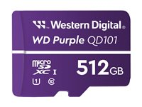 WD Purple WDD512G1P0C-85AEL0 - Flashhukommelseskort - 512 GB - UHS-I U1 / Class10 - microSDXC - lilla WDD512G1P0C-85AEL0