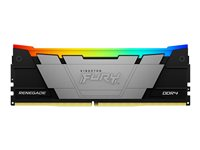 Kingston FURY Renegade RGB - DDR4 - modul - 32 GB - DIMM 288-PIN - 3200 MT/s / PC4-25600 - CL16 - 1.2 V - ikke bufferet - ikke-ECC - sort KF432C16RB2A/32