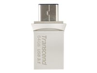 Transcend JetFlash 890 - USB flashdrive - 64 GB - USB 3.1 TS64GJF890S