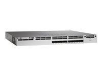 Cisco Catalyst 3850-12XS-E - Switch - L3 - Administreret - 12 x 1 Gigabit / 10 Gigabit SFP+ - desktop, monterbar på stativ WS-C3850-12XS-E