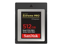 SanDisk Extreme Pro - flashhukommelseskort - 512 GB - CFexpress SDCFE-512G-GN4NN