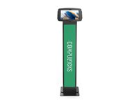Compulocks Galaxy Tab A8 10.5" Space Enclosure Brandable Floor Stand - Stativ - for tablet - kan brandes - låsbar - højglansaluminium - sort - skærmstørrelse: 10.5" - gulvstående - for Samsung Galaxy Tab A8 (10.5 tommer) 140B105GA8SB