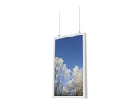 HI-ND Ceiling Casing 46" - Komponenter til montering (indelukke) - for digital skiltning LCD-panel - pulverbelagt metal - hvid, RAL 9003 - skærmstørrelse: 46" - for Samsung OM46N CC4615-5001-01