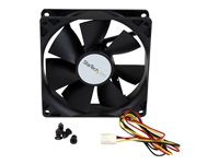 StarTech.com 90x25mm High Air Flow Dual Ball Bearing Computer Case Fan w/ TX3 (FAN9X25TX3H) - Ventilationspakke for system - 92 mm FAN9X25TX3H