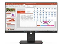 Lenovo ThinkVision T27-40 - LED-skærm - 27" - 1920 x 1080 Full HD (1080p) @ 120 Hz - IPS - 300 cd/m² - 1500:1 - 4 ms - HDMI, VGA, DisplayPort - formørkelsessort 64A5MAT6EU