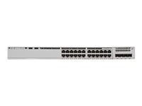 Cisco Catalyst 9200 - Network Essentials - switch - L3 - smart - 24 x 10/100/1000 (PoE+) - monterbar på stativ - PoE+ C9200-24P-E