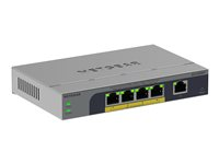 NETGEAR Easy Smart GS105EPP - Switch - high-power - L3 - smart - 1 x 10/100/1000 + 4 x 10/100/1000 (PoE+) - desktop, væg-monterbar - PoE+ (120 W) GS105EPP-100EUS