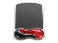Kensington Duo Gel Mouse Pad Wrist Rest - Musemåtte med håndledsstøtte - sort, rød - TAA-kompatibel 62402