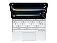 Apple Magic Keyboard - Tastatur og folio-kasse - med trackpad - bagbelyst - Apple Smart connector - QWERTY - Italiensk - hvid MWR43T/A