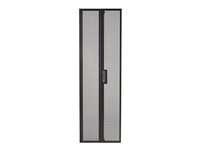 APC NetShelter SV Perforated Split Rear Doors - Dør til rack - bagtil - sort - 42U - for P/N: NBPD0160A, NBWL0355A, SMX3000HV-BR, SRT1000RMXLI, SRT1000RMXLI-NC, SRT1500RMXLA-NC AR712480