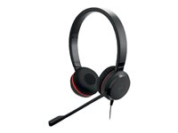 Jabra Evolve 20SE MS stereo - Headset - på øret - kablet - USB-C, USB-A - støjisolerende - Certified for Microsoft Teams 4999-823-369