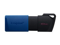 Kingston DataTraveler - USB flashdrive - 64 GB - USB 3.2 Gen 1 (pakke med 2) DTXM/64GB-2P