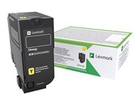 Lexmark - Højtydende - gul - original - tonerpatron LCCP, Lexmark Corporate - for Lexmark CS725de, CS725dte 74C2HYE