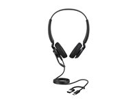 Jabra Engage 40 Stereo - Headset - på øret - kablet - USB-C, USB-A - støjisolerende - Optimeret til UC 4099-419-269