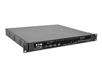 Eaton Tripp Lite series 16-Port KVM Switch Cat5 Over IP 1 Local 2 Remote User 1U TAA GSA - KVM switch - CAT5 - 16 x KVM port(s) - 1 lokalbruger - 2 IP-brugere - desktop - TAA-kompatibel B064-016-02-IPG