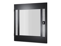 APC NetShelter WX - Dør til rack - front - sort - 13U - for P/N: SCL400RMJ1U, SCL500RM1UNC, SCL500RMI1UC, SCL500RMI1UNC, SMTL1000RMI2UC, SMTL750RMI2UC AR8356