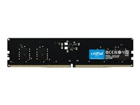 Crucial - DDR5 - modul - 8 GB - DIMM 288-PIN - 5600 MHz / PC5-44800 - CL46 - 1.1 V - ikke bufferet - on-die ECC - sort CT8G56C46U5T