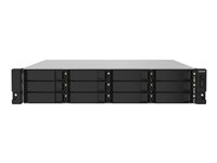 QNAP TS-1232PXU-RP - NAS-server - 12 bays - rackversion - SATA 6Gb/s - RAID 0, 1, 5, 6, 10, 50, 60, JBOD - RAM 4 GB - Gigabit Ethernet / 2.5 Gigabit Ethernet / 10 Gigabit Ethernet - iSCSI support - 2U TS-1232PXU-RP-4G