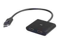 C2G DisplayPort 1.2 to Dual HDMI MST Hub - Video-/audioswitch - 2 x HDMI - desktop 84293