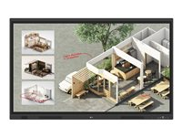 LG CreateBoard 55TR3DQ-B - 55" Diagonal klasse TR3DQ Series LED-bagbelyst LCD paneldisplay - uddannelse/virksomhed - med berøringsskærm (multiberøring)/8-mikrofoners array - Android - 4K UHD (2160p) 3840 x 2160 - Direct LED - sort 55TR3DQ-B.AUEQ
